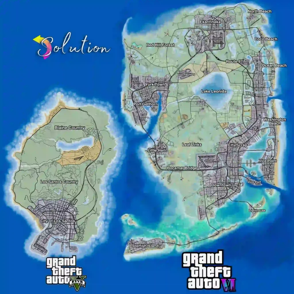 The Map of GTA 6