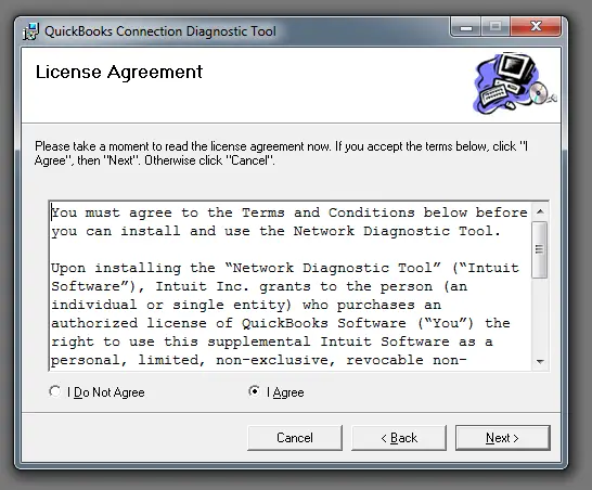 License Agreement Screenshot