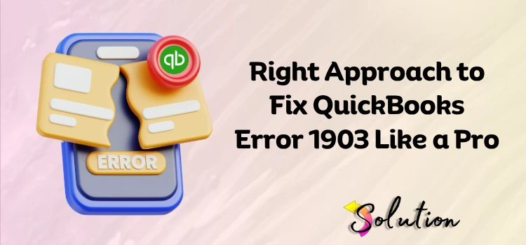 QuickBooks Error 1903